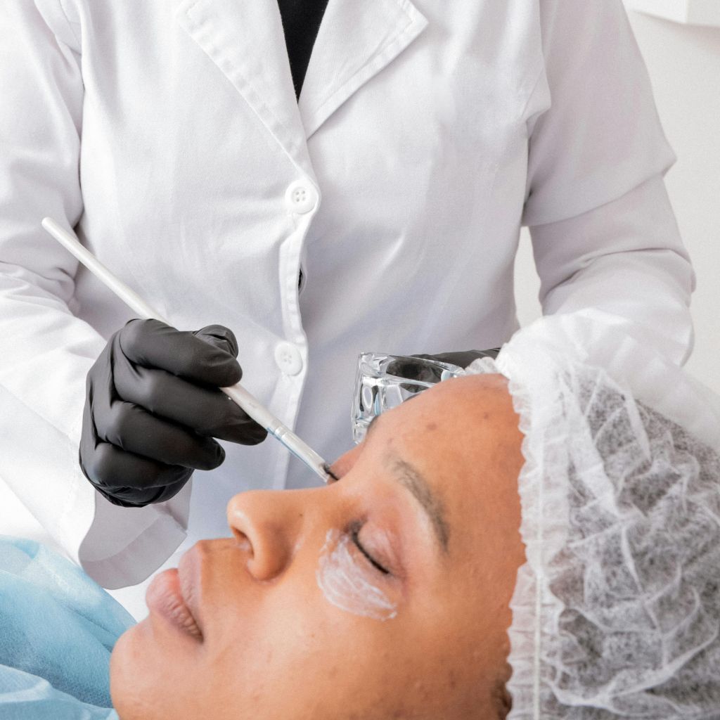 PRP treatment procedure using platelet-rich plasma for natural skin rejuvenation and healing.