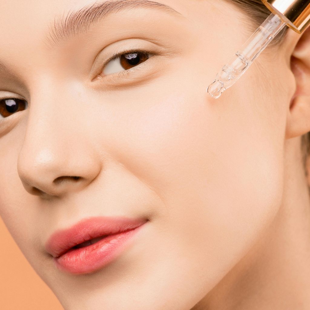 Cosmetic treatment concept to stimulate natural collagen for facial rejuvenation and improved skin texture.